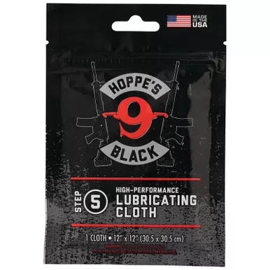 Hoppe's HBLC No. 9 Black Lubricating Cloth - 12"x 12"