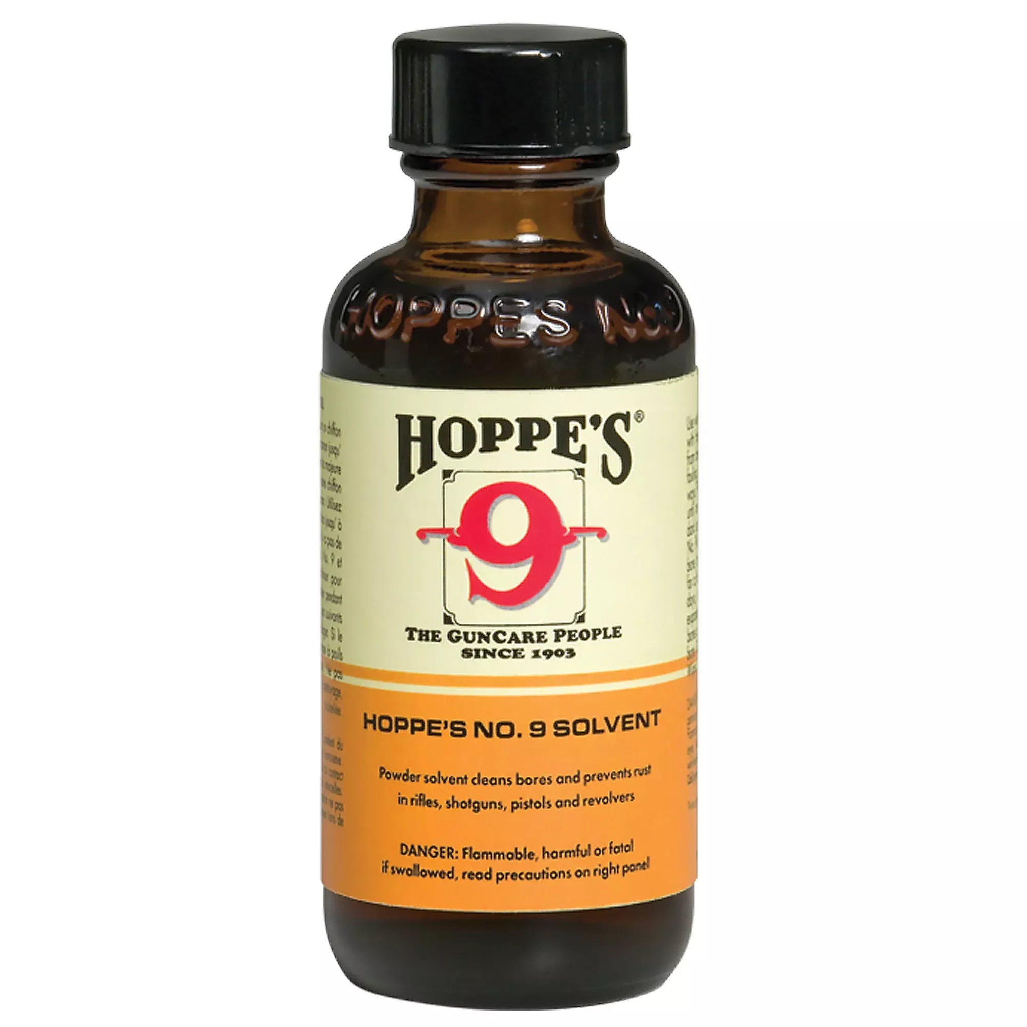 Hoppe’s No. 9 Gun Bore Cleaner 2 oz Bottle – Deep-Clean Solvent and Rust Inhibitor, 902