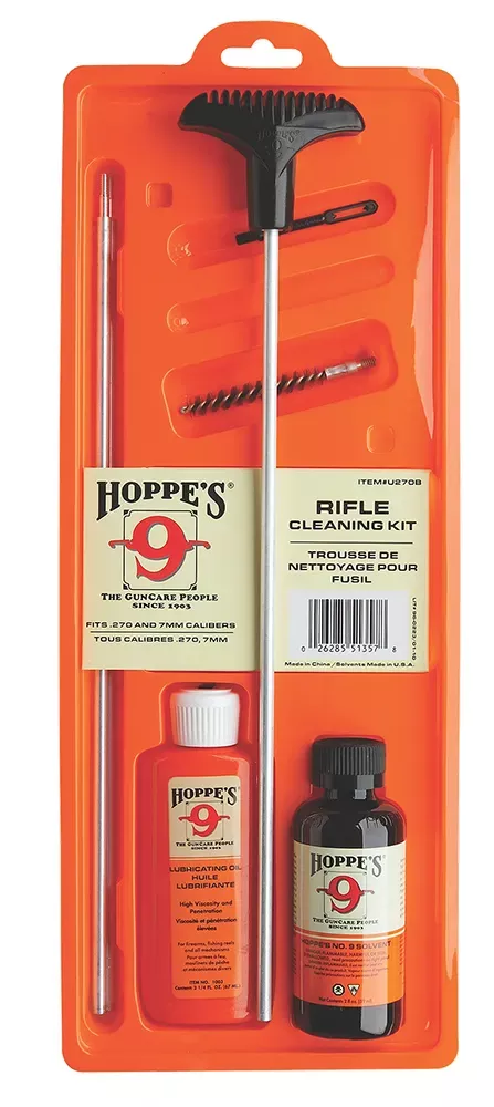 Hoppe's Rifle Cleaning Kit .243/6mm Caliber Clamshell