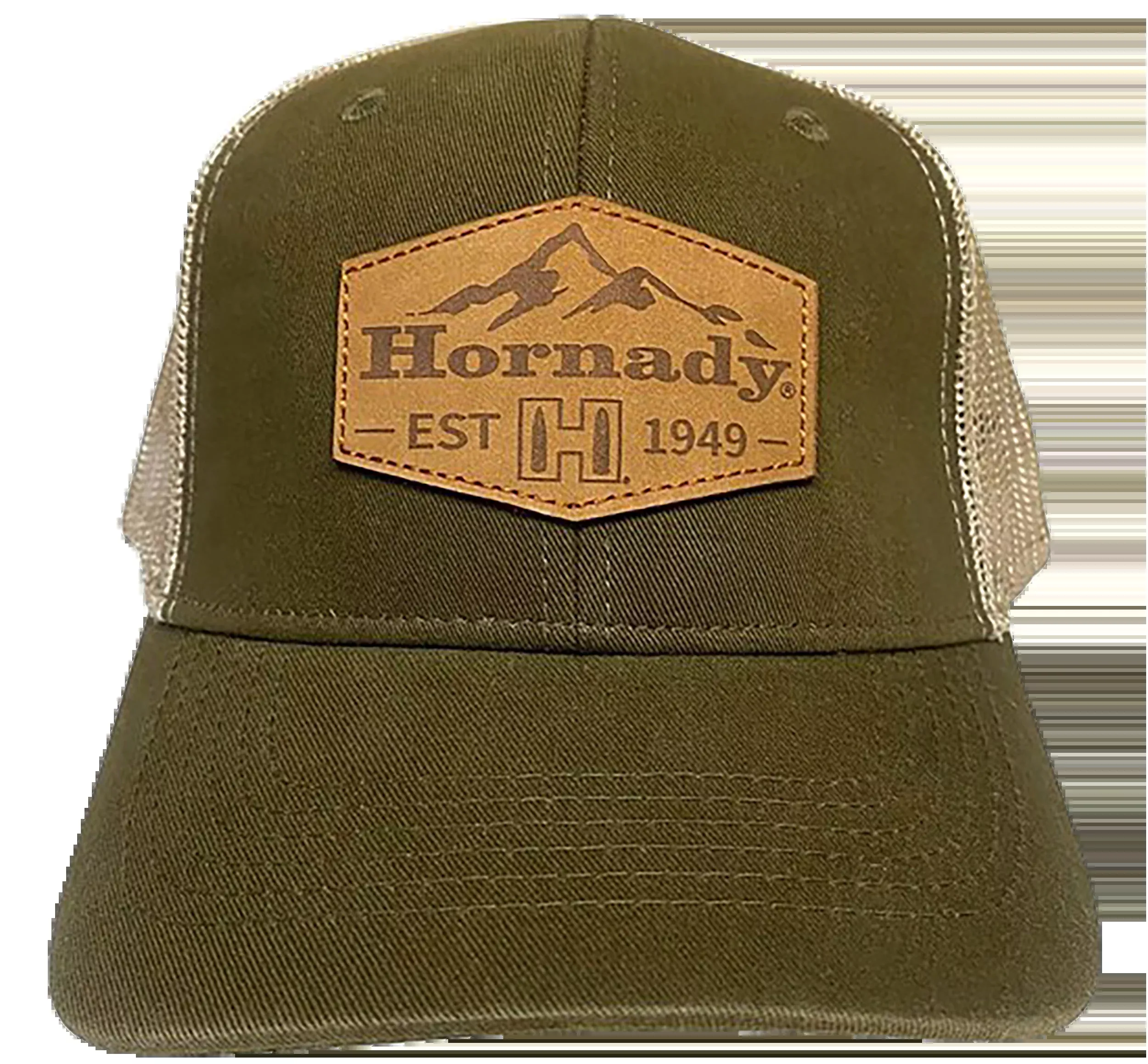 HORIZON DESIGN Hornady Patch Trucker Hat, Sage Mesh-Back Cap, One Size Fits All – 10140