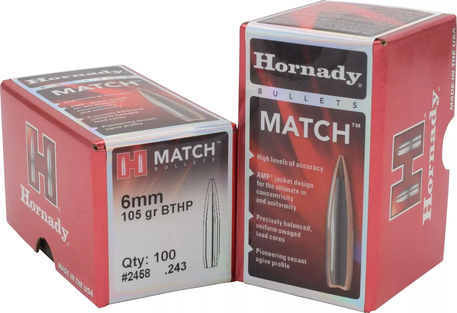 Hornady .22 Cal .224 75 gr BTHPMatch