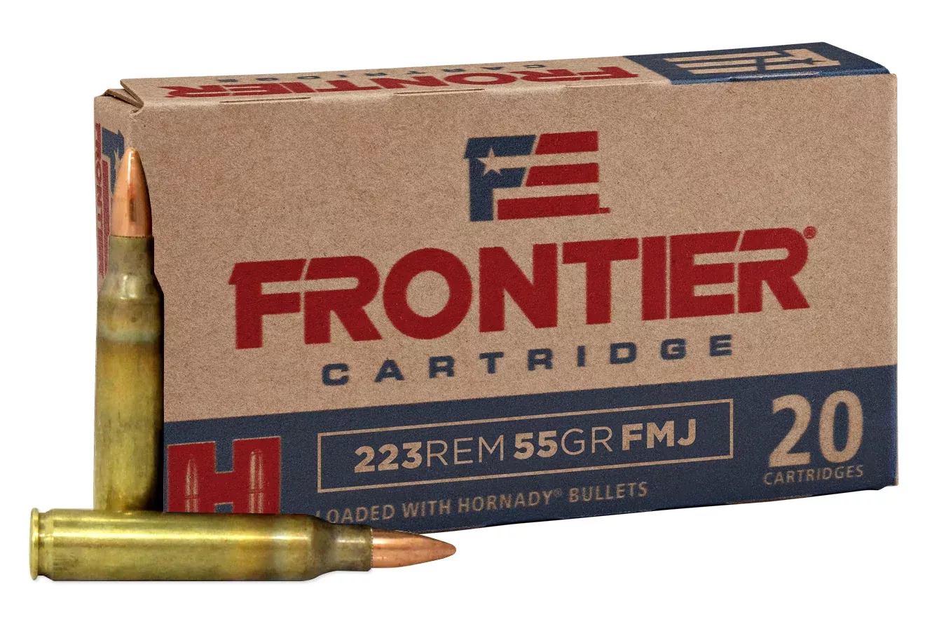 Hornady  223 Rem 55 gr FMJ Frontier 20/Box