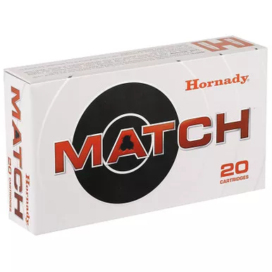 Hornady 8097 Match 308/ 7.62 NATO 168 GR BTHPM 20 Rounds