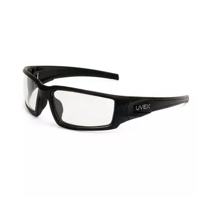 Howard LeightUvex Hypershock Shooter's Safety Glasses, Clear - Black