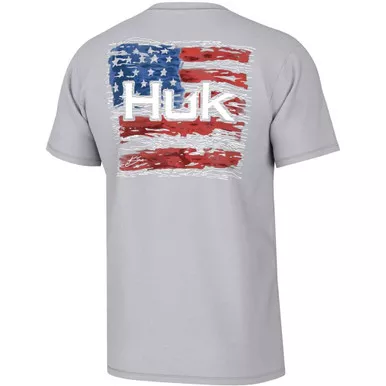 Huk Kc Fly Flag T-shirt Harbor Mist