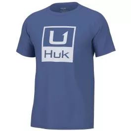 HUK Men's HUK Stacked Logo Tee