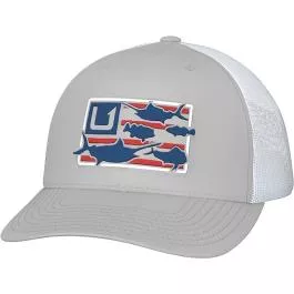 HUK Youth Trophy Flag Trucker Hat – Harbor Mist