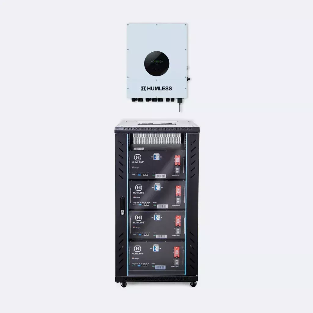 Humless IP65 Rack-mountable Batteries w/ 6kW Universal Inverter