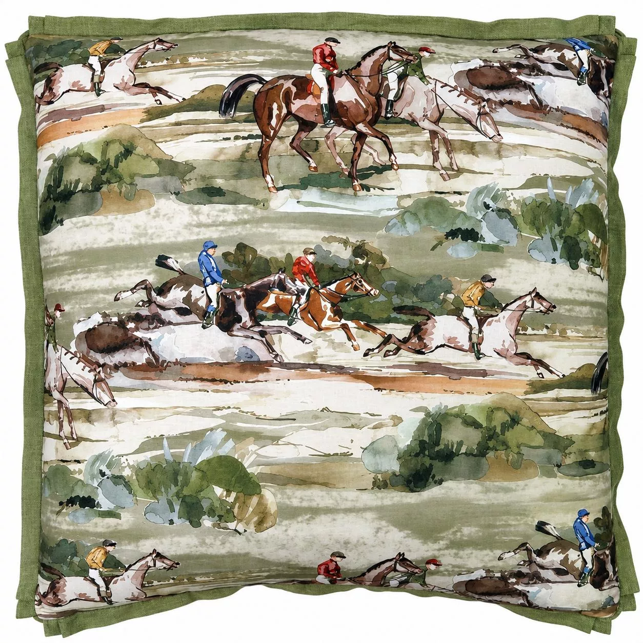 Hunting Morning Gallop Equestrian 22" Pillow