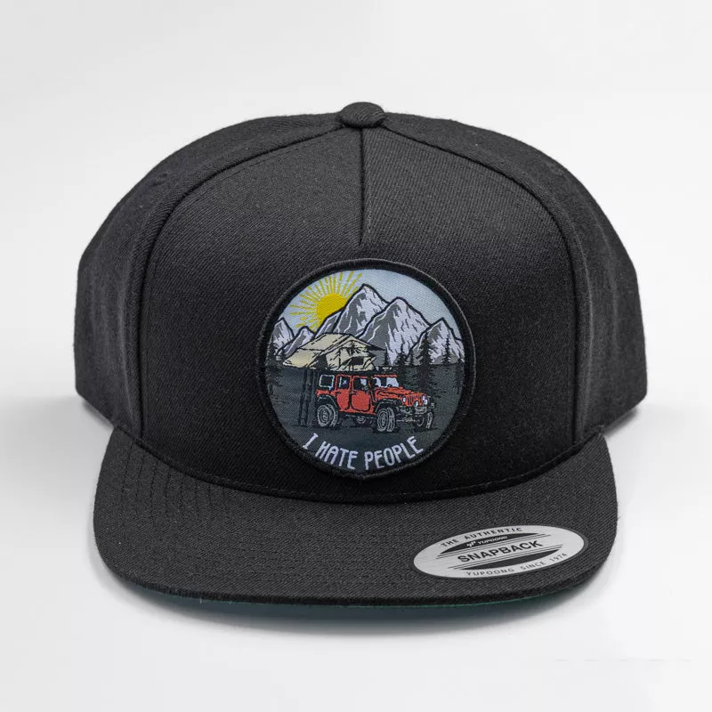 I Hate People Structured 5-Panel Hat