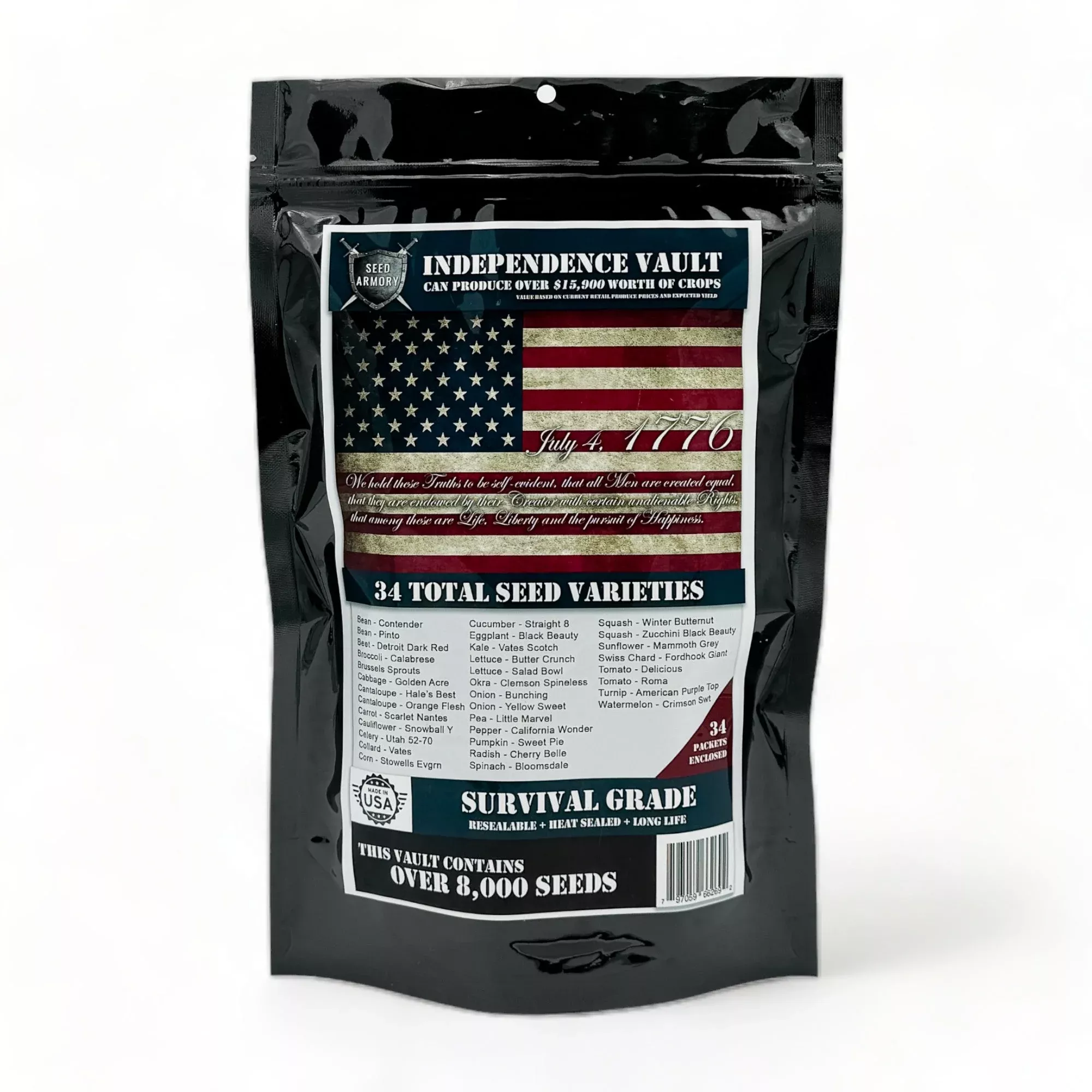 Independence Seed Vault – 34 Varieties