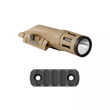 INFORCE WML White Gen2 400 Lumens Flat Light With Magpul M-Lok 2.5in Rail (W-06-1+MAG590)