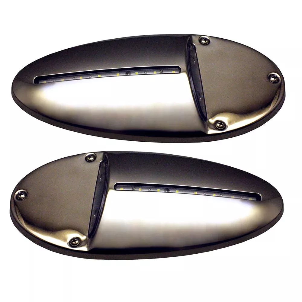 Innovative Lighting LED Docking Light- Mirrored Stainless Steel – Pair