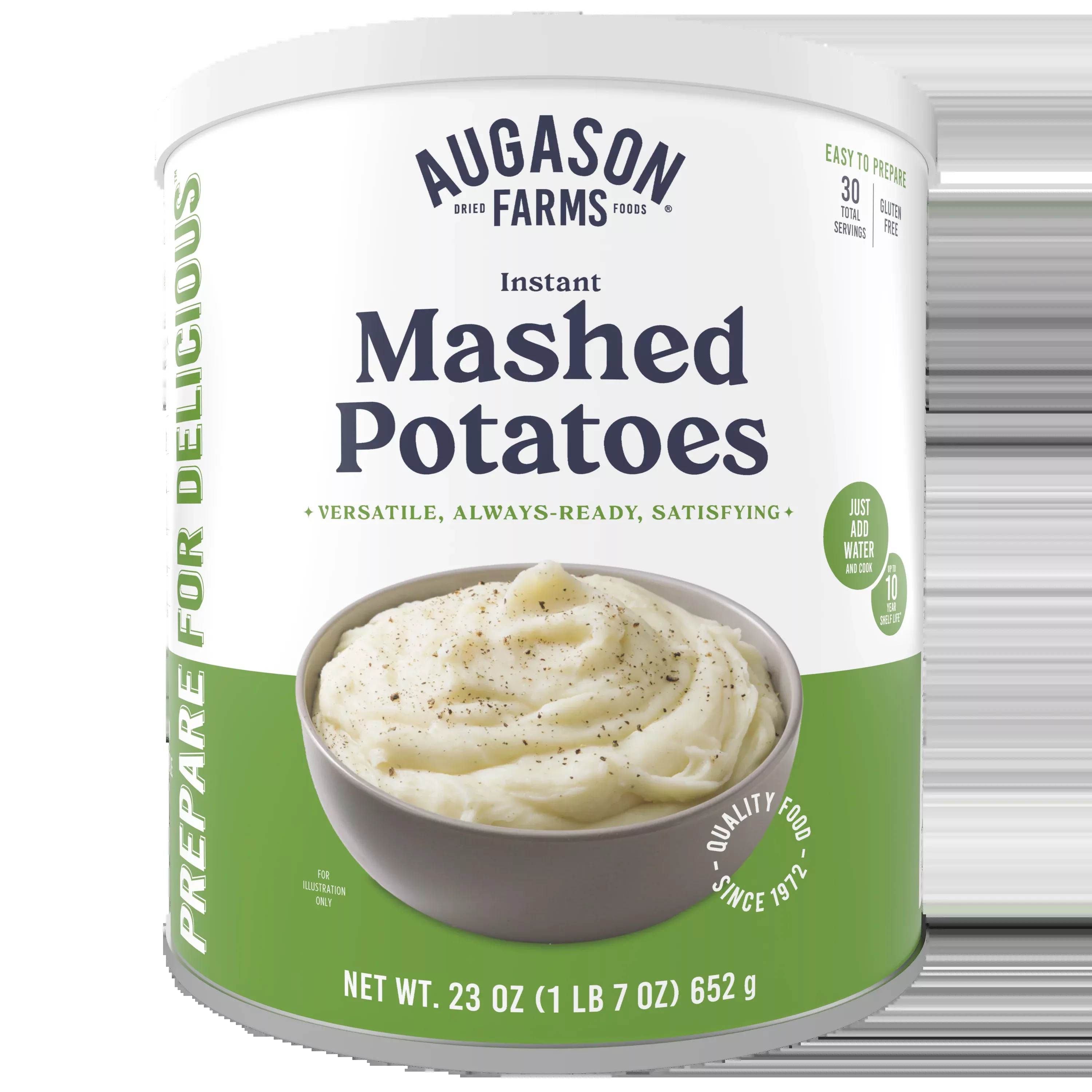 Instant Mashed Potatoes Can, 30 Servings