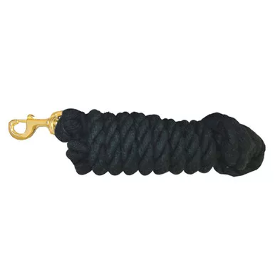 INTREPID INTERNATIONAL 10ft Cotton Lead Rope with Brass Snap