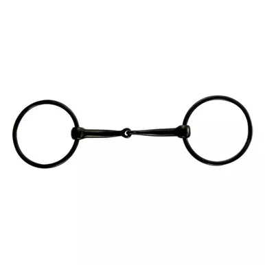 INTREPID INTERNATIONAL Black Sweet Iron Ring Snaffle Bit
