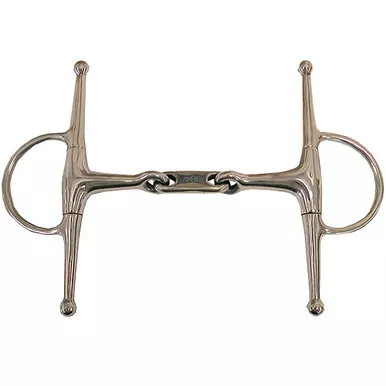INTREPID INTERNATIONAL Coronet Dr. Bristol Full Cheek Eggbutt 5in Snaffle Bit With 6.5in Cheeks (212007)