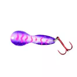 J-Deez Jammer Jigging Spoon - 1/4 oz. - Glow Purple Squirrel