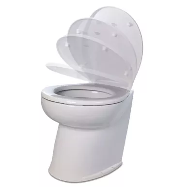 Jabsco Deluxe Flush 17-In Angled Back Raw Water Toilet