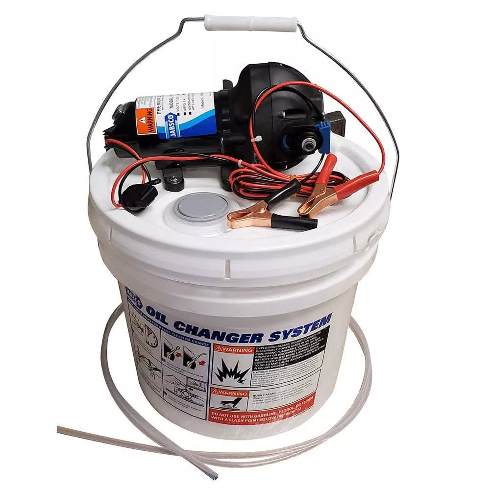 Jabsco DIY Oil Change System with Pump & 3.5 Gallon Bucket - 17850-1012