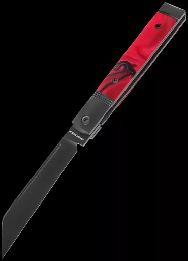 Jack Wolf Feelbetter Jack Red Kirinite Folding Knife