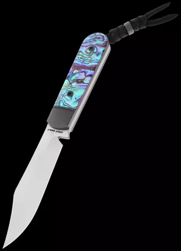 Jack Wolf Knives Backwoods FixEDC Abalone Fixed Blade
