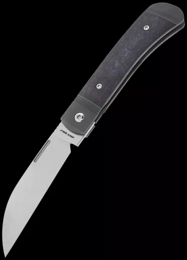 Jack Wolf Knives Diamondback Jack Fat Carbon Purple Haze Folding Knife