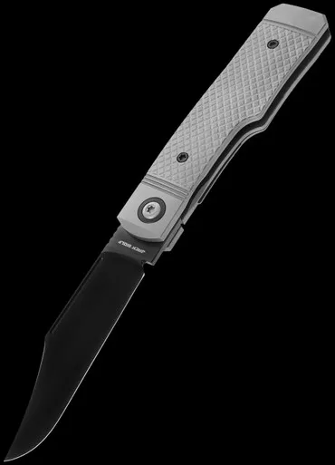 Jack Wolf Knives Gunslinger Jack Ti Cross Hatch Folding Knife