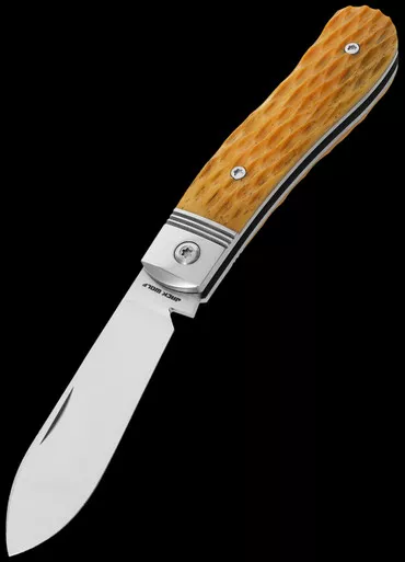 Jack Wolf Knives K9 Jack Yellow Bone Folding Knife