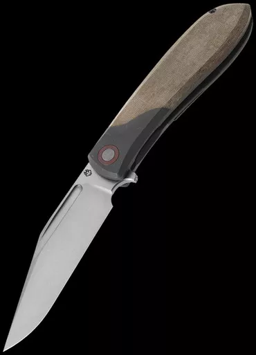 Jack Wolf Knives Scuffle Green Micarta Folding Knife