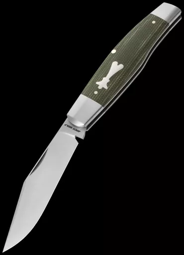 Jack Wolf Knives Stockman Green Micarta Folding Knife