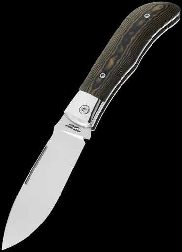 Jack Wolf Knives Timber Jack Blue Canyon & Maple Creek Richlite Folding Knife