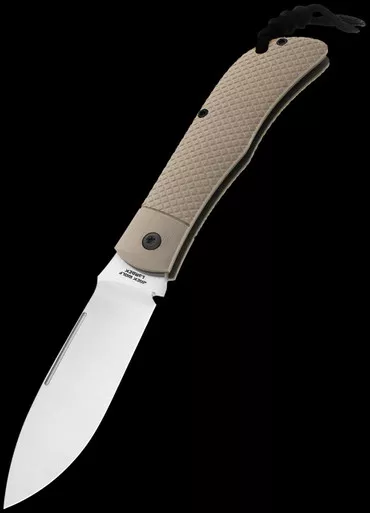 Jack Wolf Knives Timber Jack FDE G10 Cross Hatch Folding Knife
