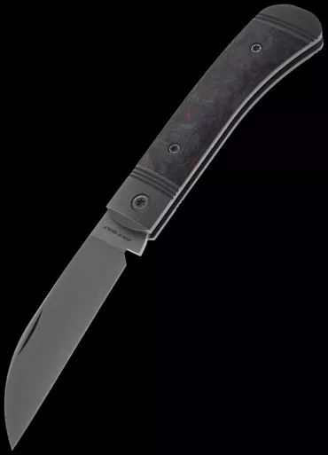 Jack Wolf Knives Venom Jack Fat Carbon Dark Matter Folding Knife