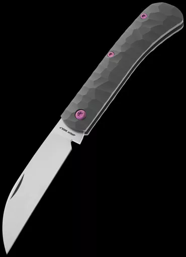 Jack Wolf Knives Venom Jack Titanium Rock Pattern Folding Knife