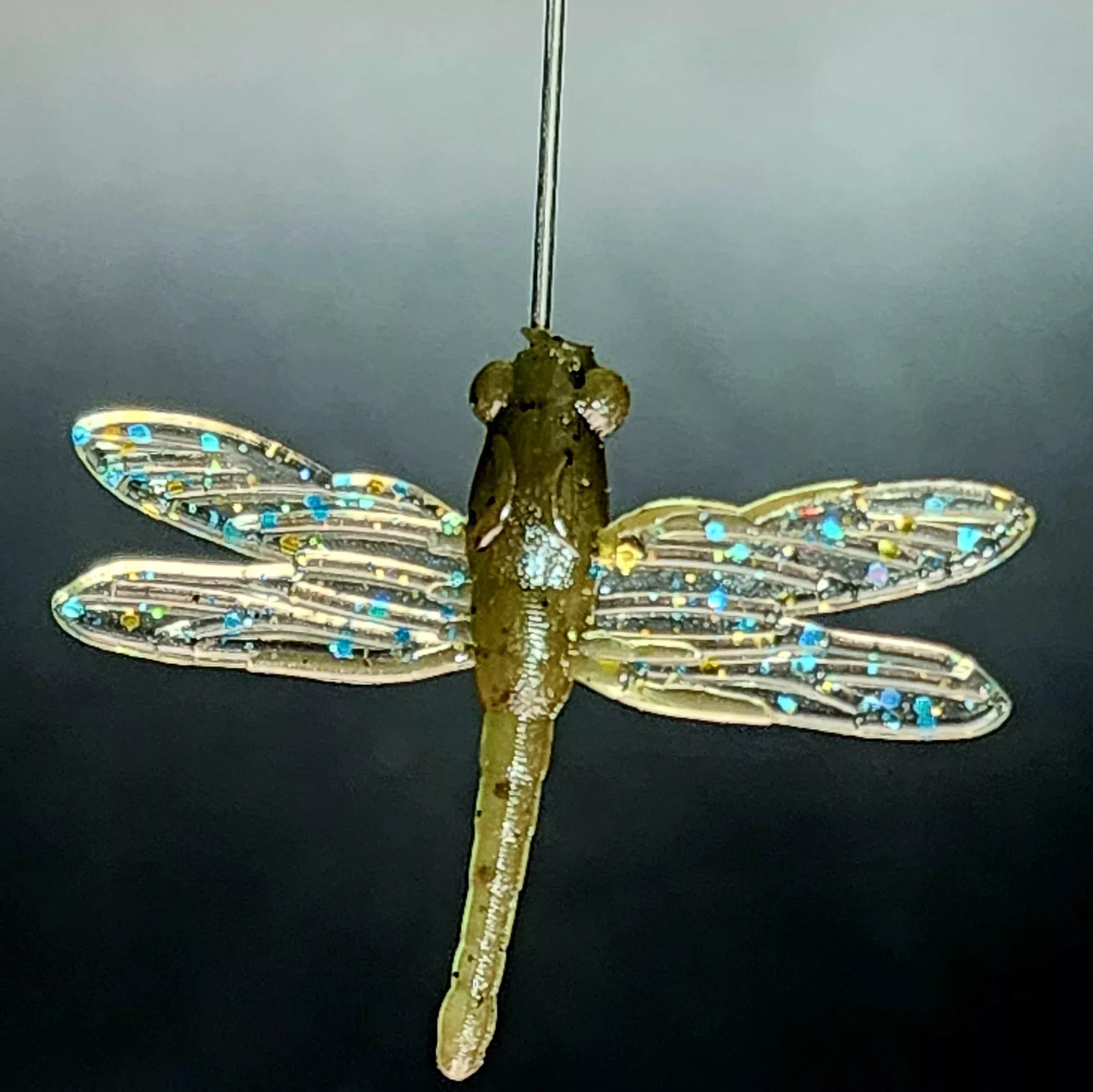 Jar of 1″ Floating Dragonfly “The Skeeter Hawk”
