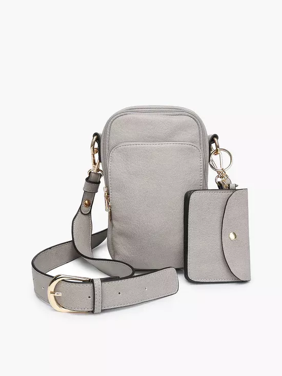 Jen & Co Parker Crossbody Grey Bag