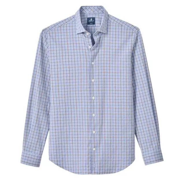 Johnnie-O Chestnut Pane Button-Down Shirt