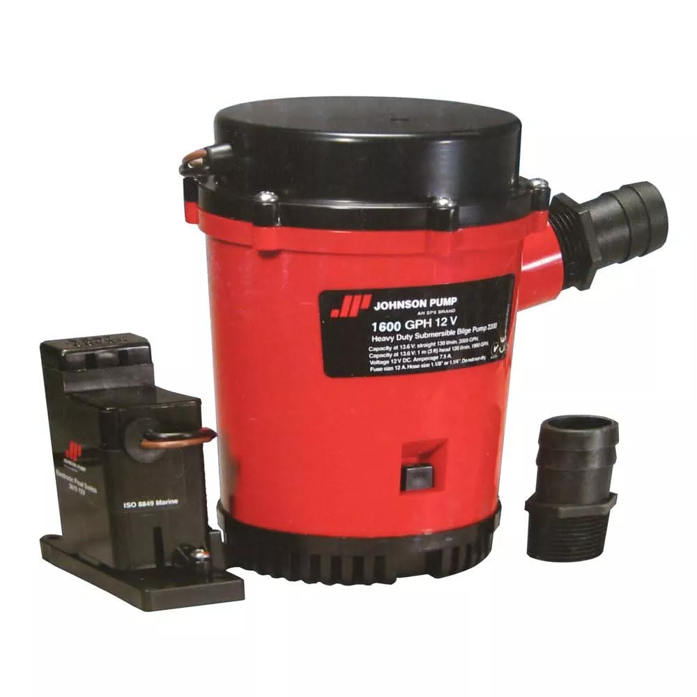 Johnson Pump 1600GPH Auto Bilge Pump w/Mag Switch – 12V [01604-00]
