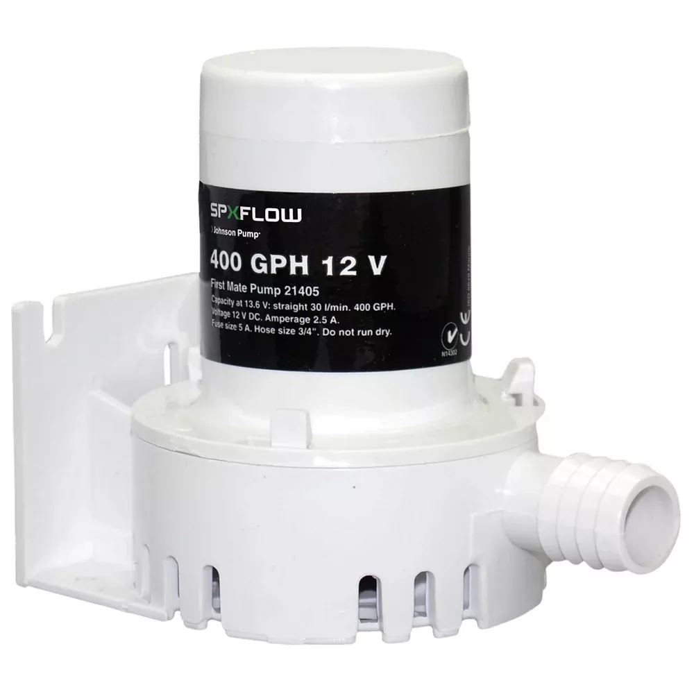 Johnson Pump 400 GPH 12V Bilge Pump – Barbed Port [JP-21405]