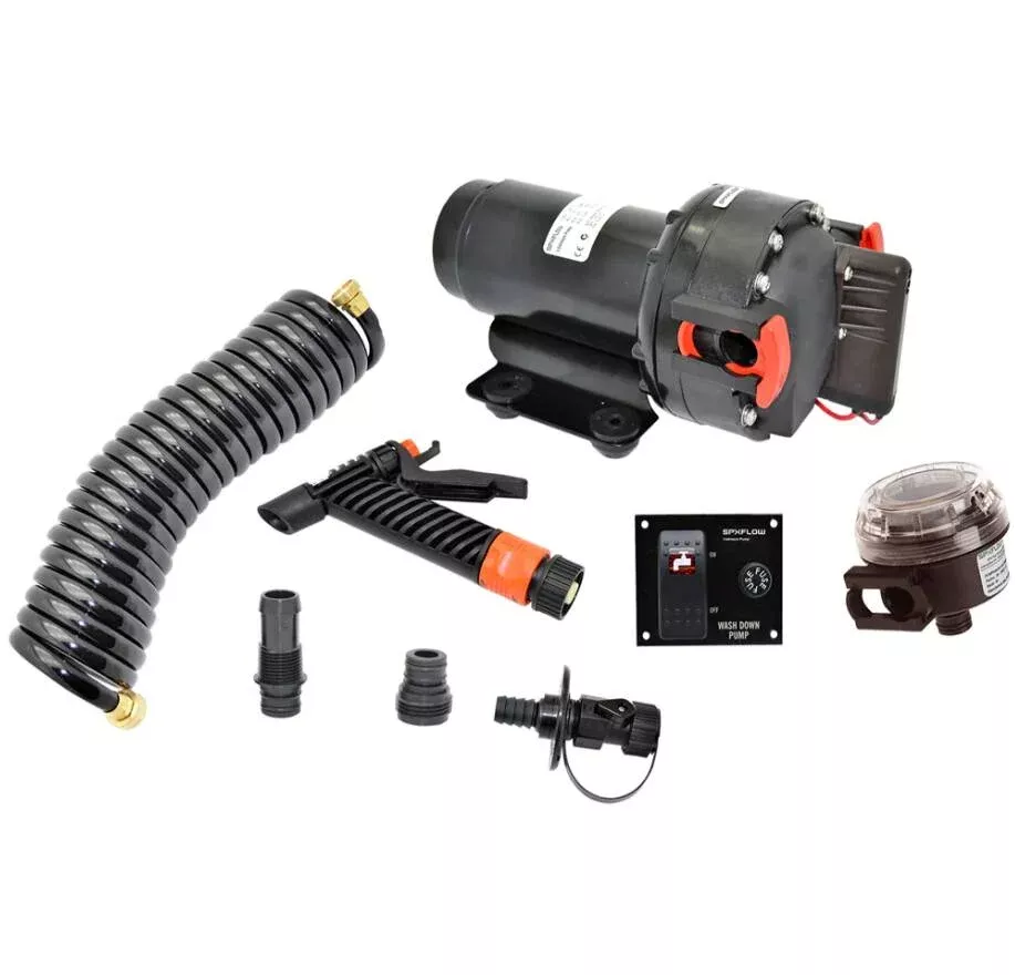 Johnson Pump Aqua Jet 5.2 GPH Washdown Pump Kit W/Hose – 12V• 64534