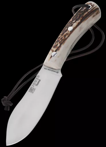 Joker Nessmuk Stag Horn Flat Fixed Blade
