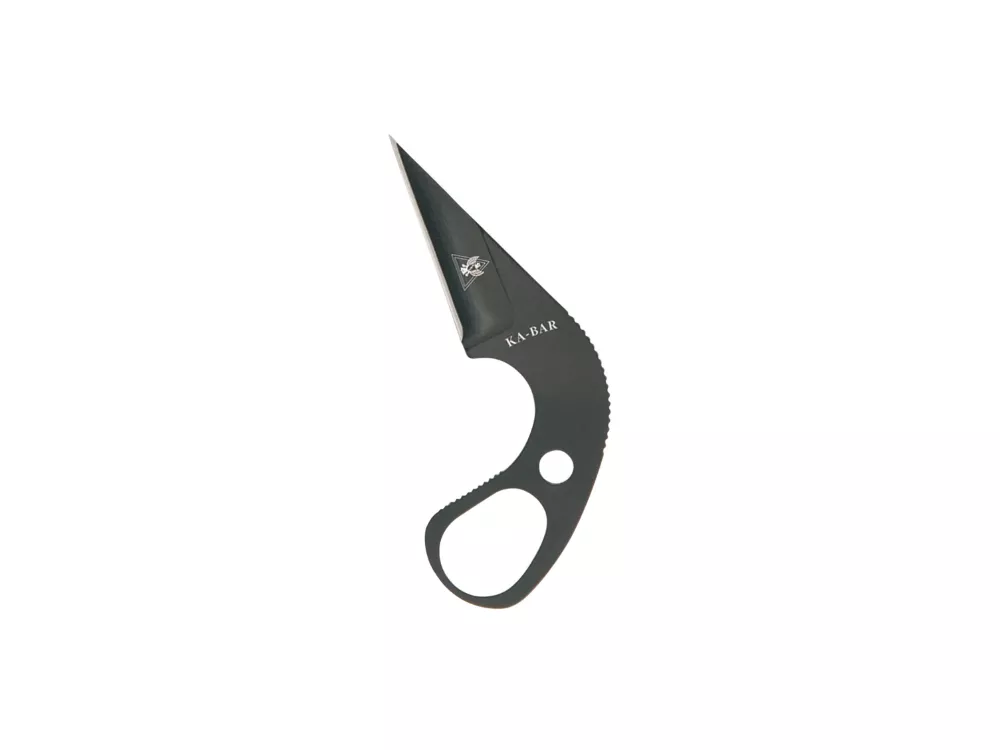 Ka-Bar 1.63" Fixed Drop Point 9Cr18MoV Steel Blade Black Handle