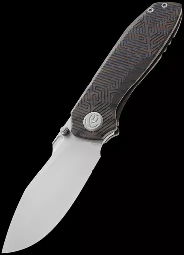 KB Knives Agera Flame Maze Folding Knife