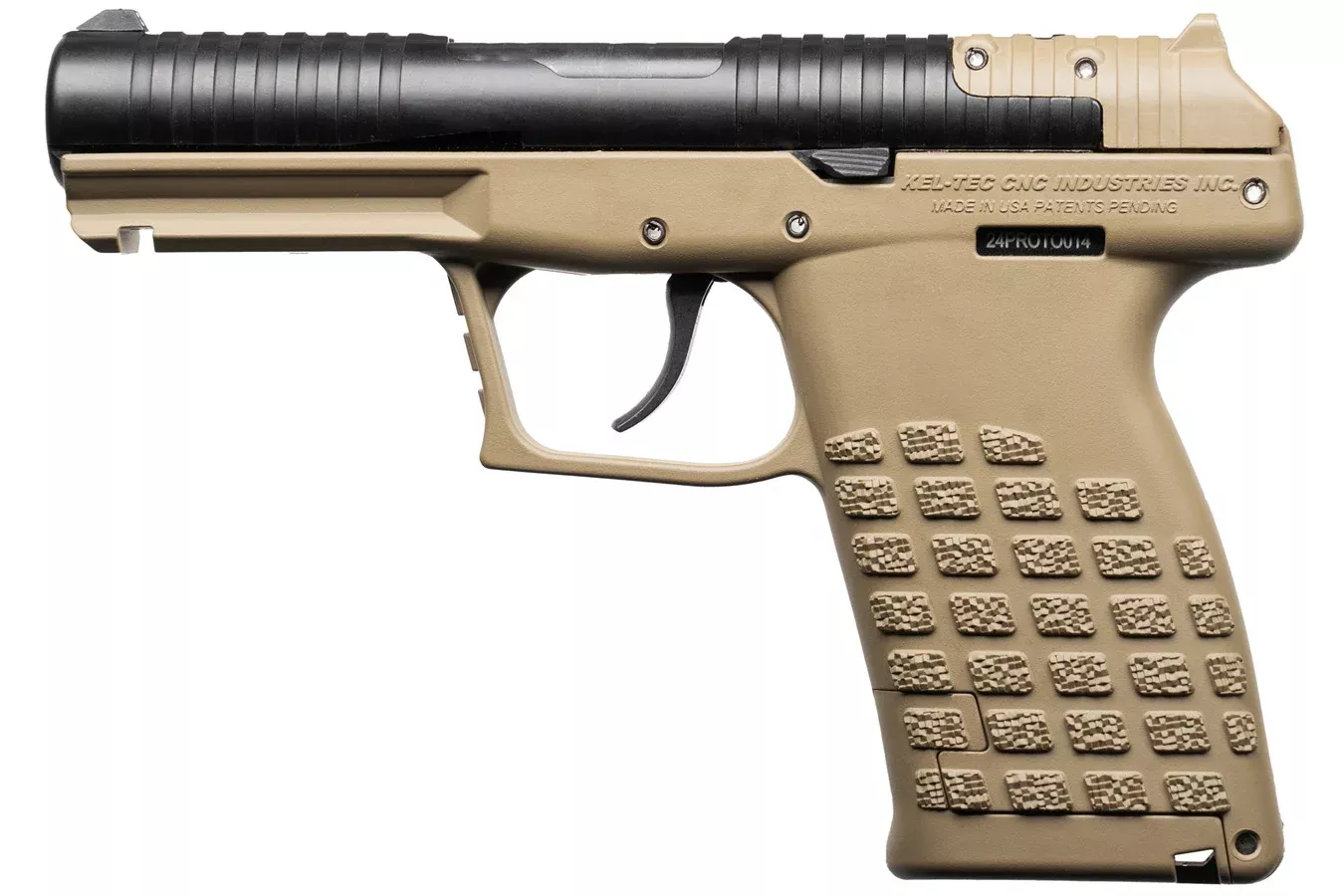 Kel-Tec PR57 5.7×28 mm Semi-Auto Pistol with Tan Frame