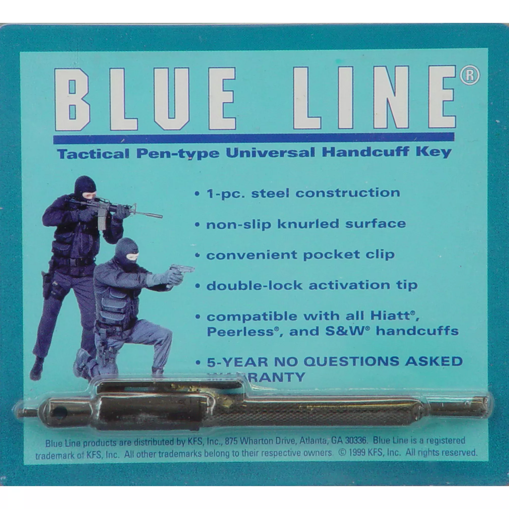 Keng’s Pen-Style Handcuff Key with Pocket Clip – Durable, Reliable Design, 260001