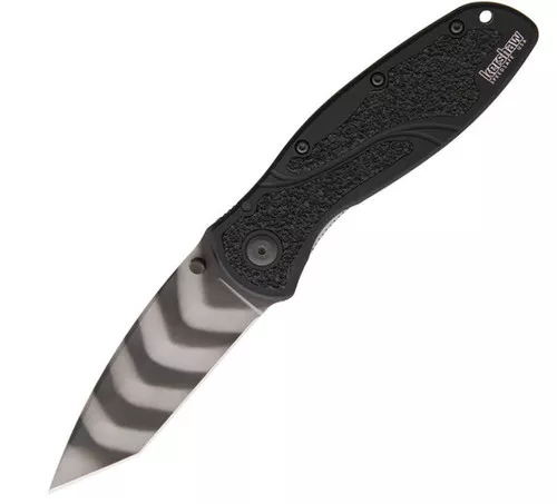 Kershaw Blur Tiger Striped Assisted Opening Tanto