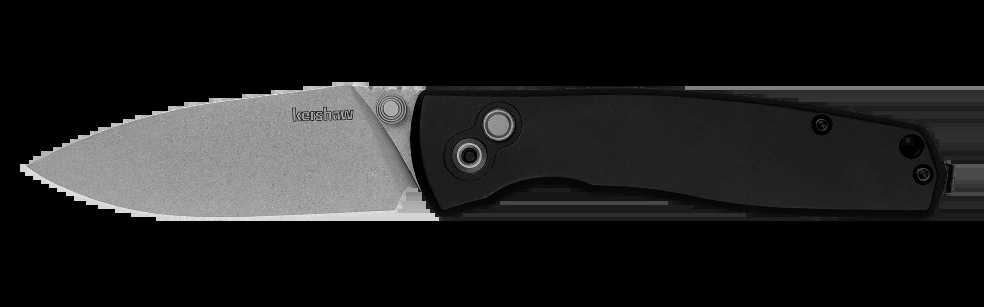 Kershaw Kindred Black Buttonlock Folding Knife
