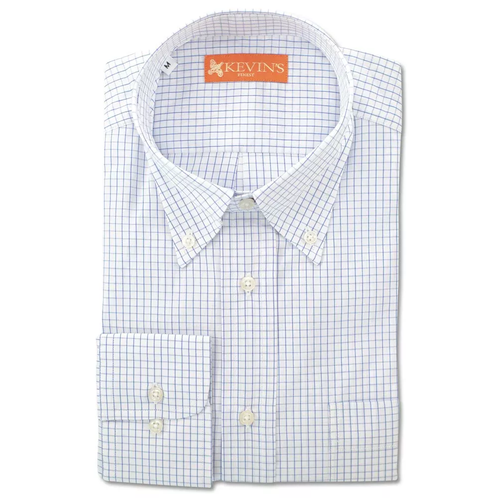 Kevin's Finest 100% Cotton Check Tattersall Shirt