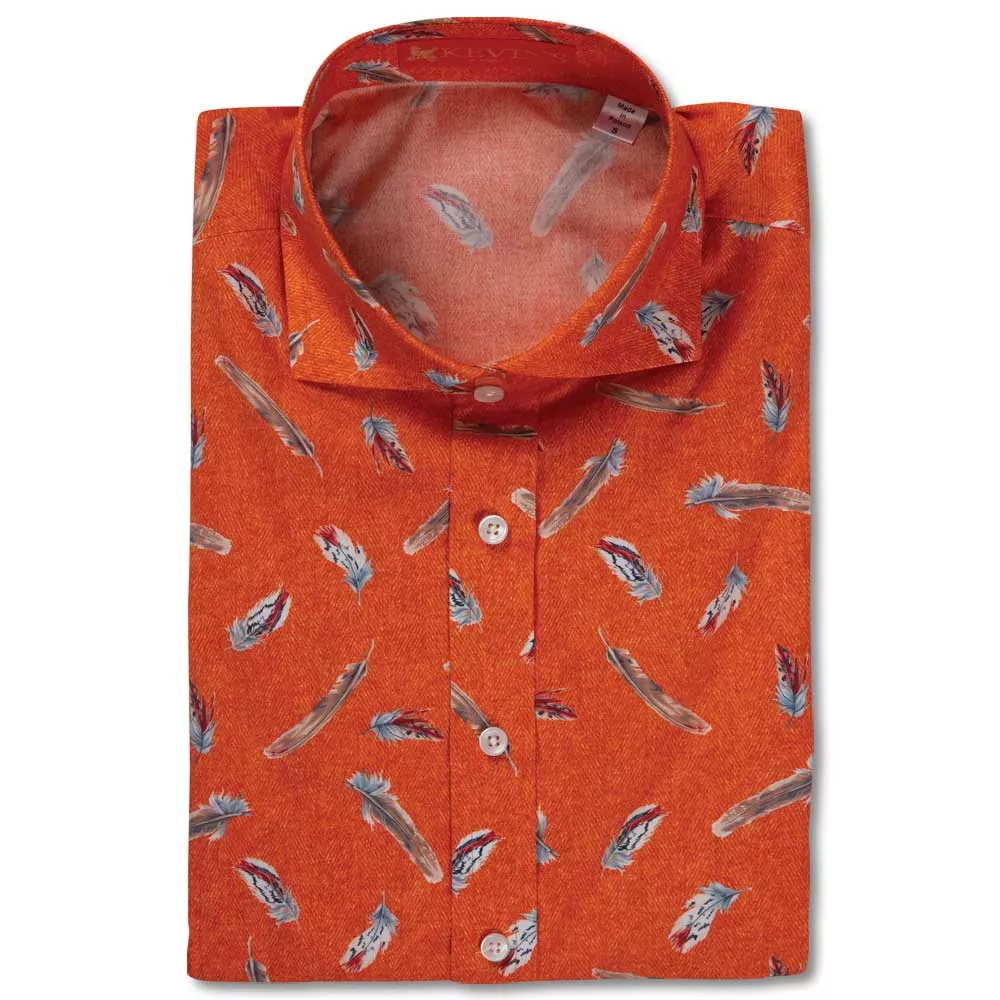 Kevin's Finest Women's Upland Feather Pattern Shirt
